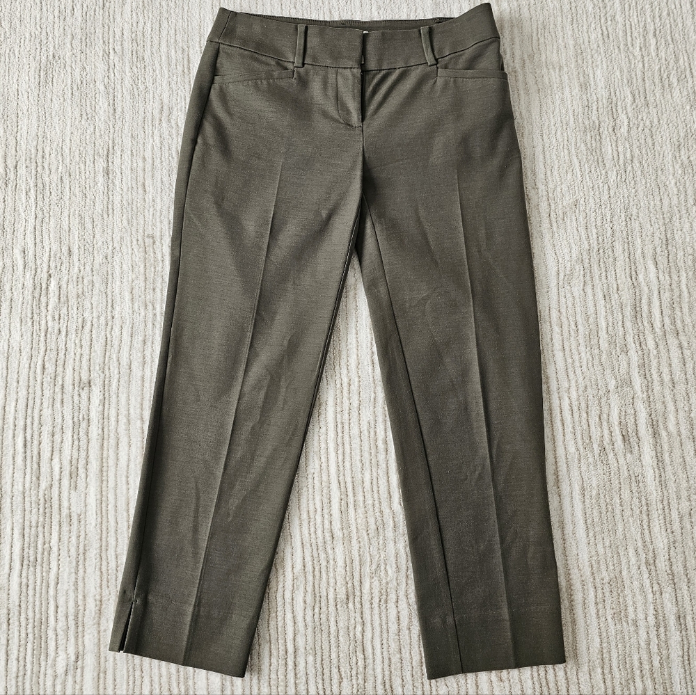Dark Olive Cropped Pants